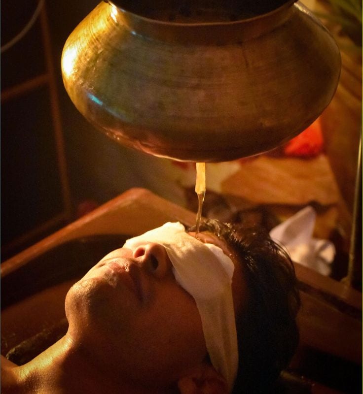 Private treatment room with ambient lighting